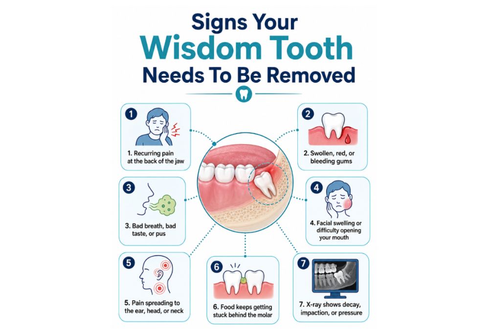 Signs of when you need to remove the wisdom tooth