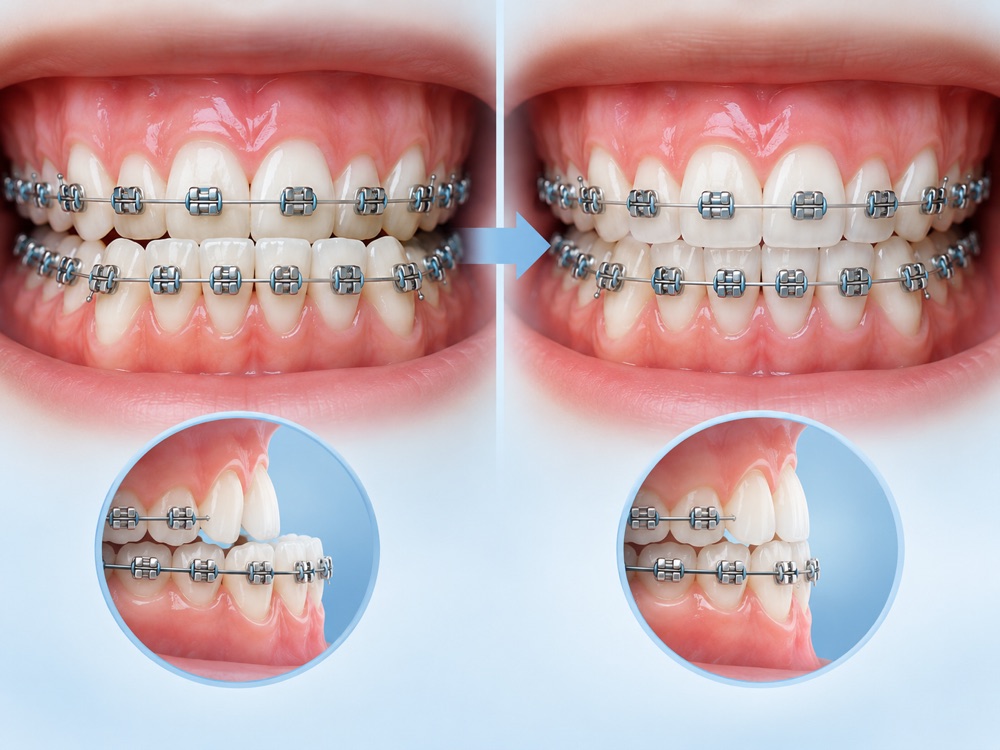 How braces fix an underbite