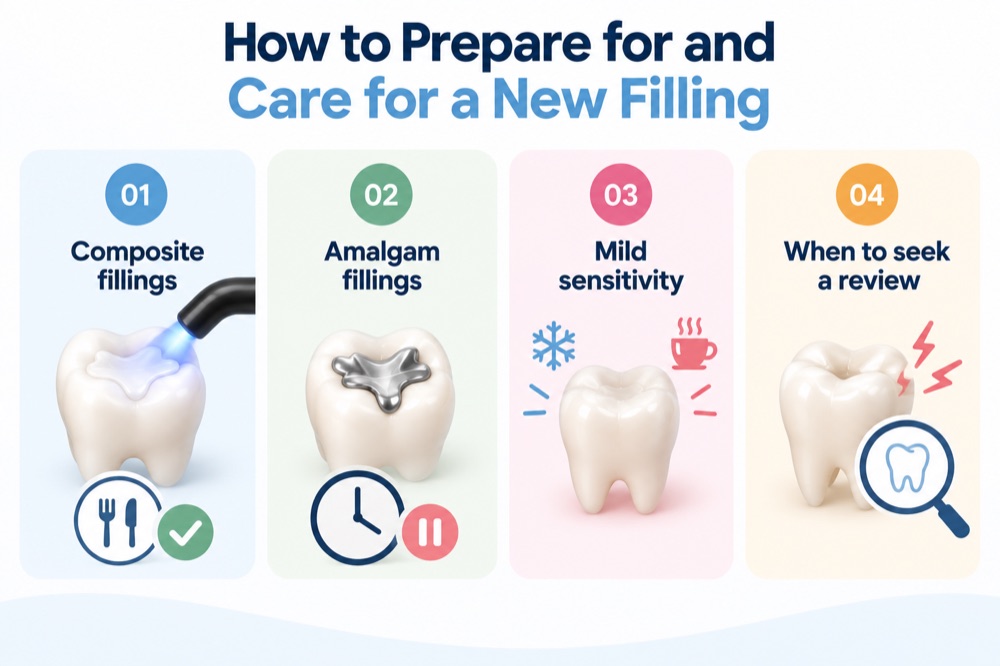 How to prepare for and care for a new filling
