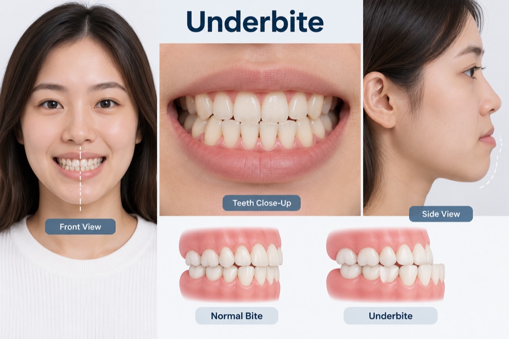 What is an underbite?